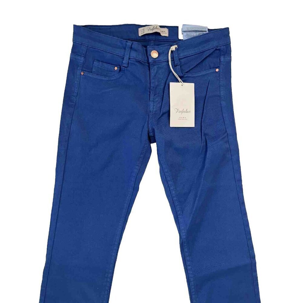 Zara Trafaluc Women's Blue Denim Slim Skinny Jeans Size 2 US - Picture 10 of 15